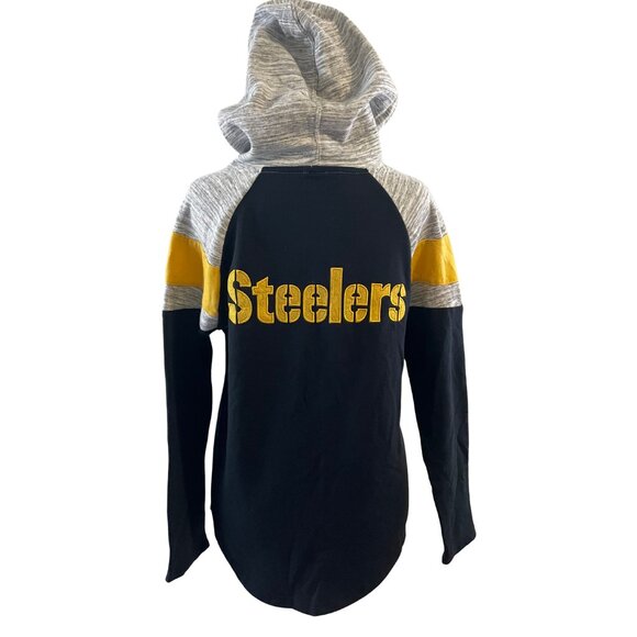 NFL Pittsburgh Steelers Hoodie Women's Colorblock S - Picture 6 of 10